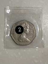 1973 United Kingdom EEC 50 Pence Coin E2 - Image 2