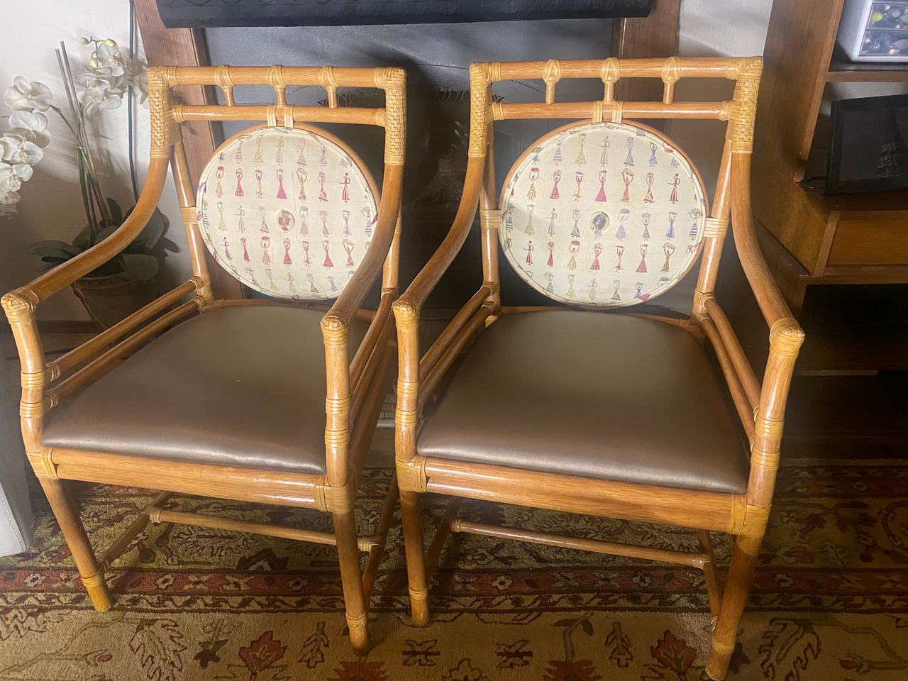 Vintage Rattan Armchairs