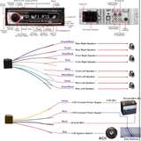 Single DIN Bluetooth Car Stereo with Dual USB and LCD Display - Image 8