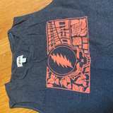 PACT Grateful Dead Womens Gray Orange Graphic Tank Top Shirt - Image 2