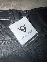 VIKING CYCLE XXL Leather Motorcycle Riding Chaps Black Large 2XL - Image 6