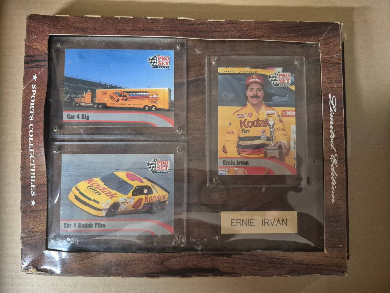Ernie Irvan Sports Collectibles Limited Edition 8x10 Plaque