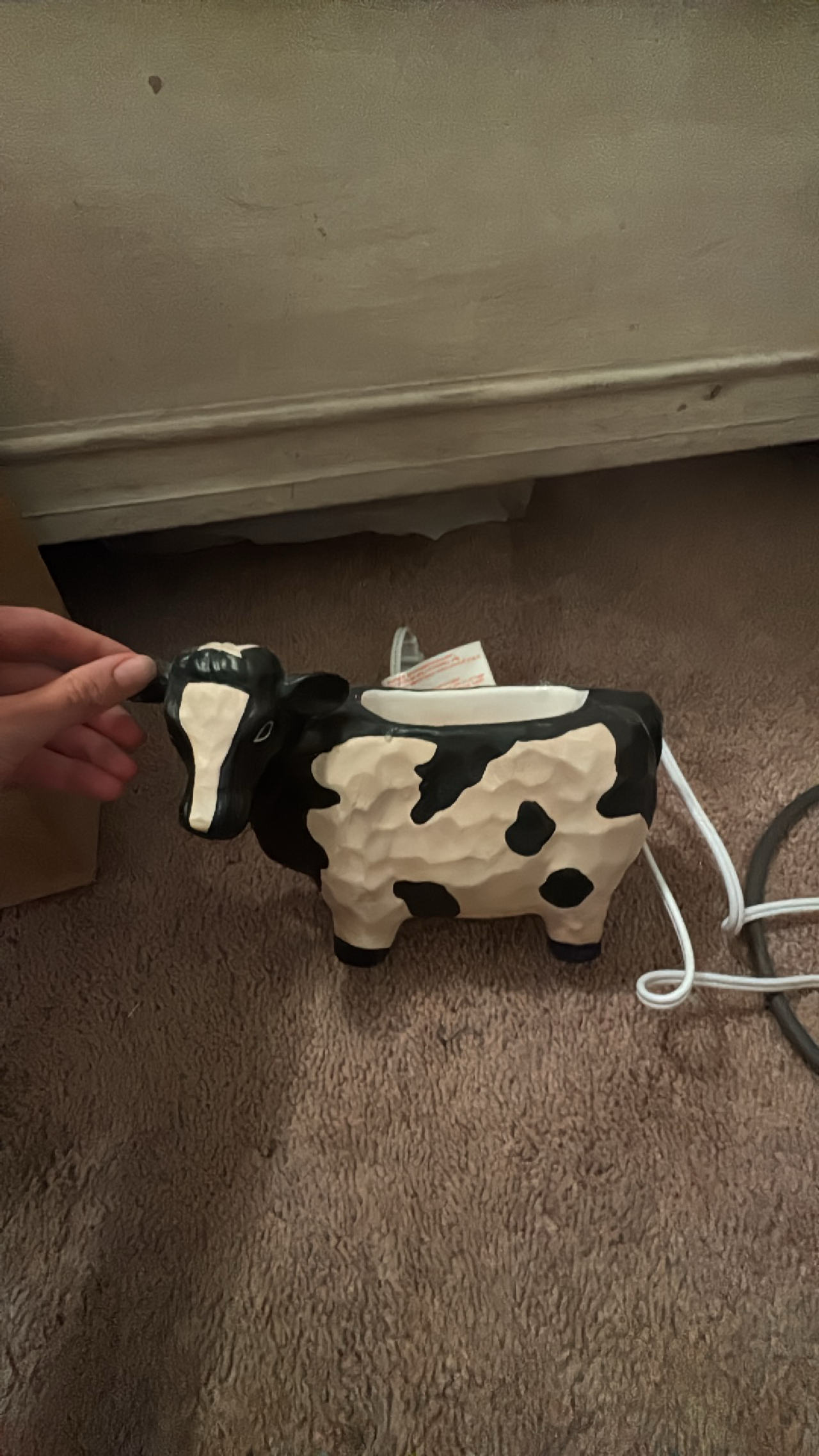Ceramic Cow Shaped Wax Melter
