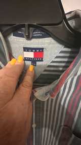 Tommy Hilfiger Vintage Striped Crest Logo Shirt - Image 2
