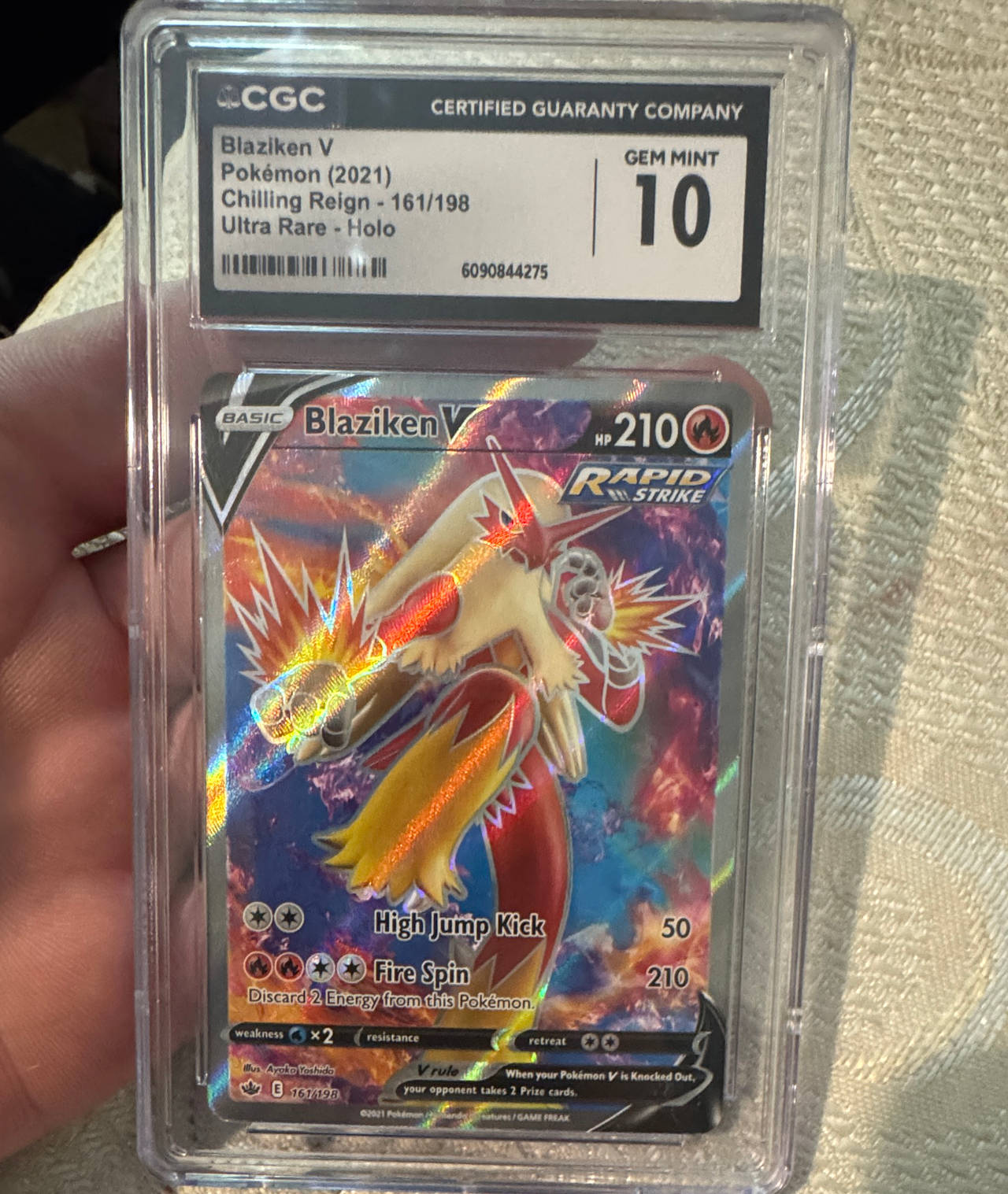 Blaziken V - Chilling Reign 161/198 - CGC 10