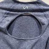 TLF Seamless Long Sleeve Crop Top blue size small - Image 7