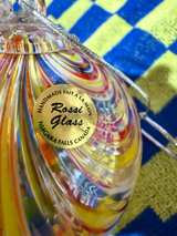 Hand Blown Glass Swirl Ornament - Image 2