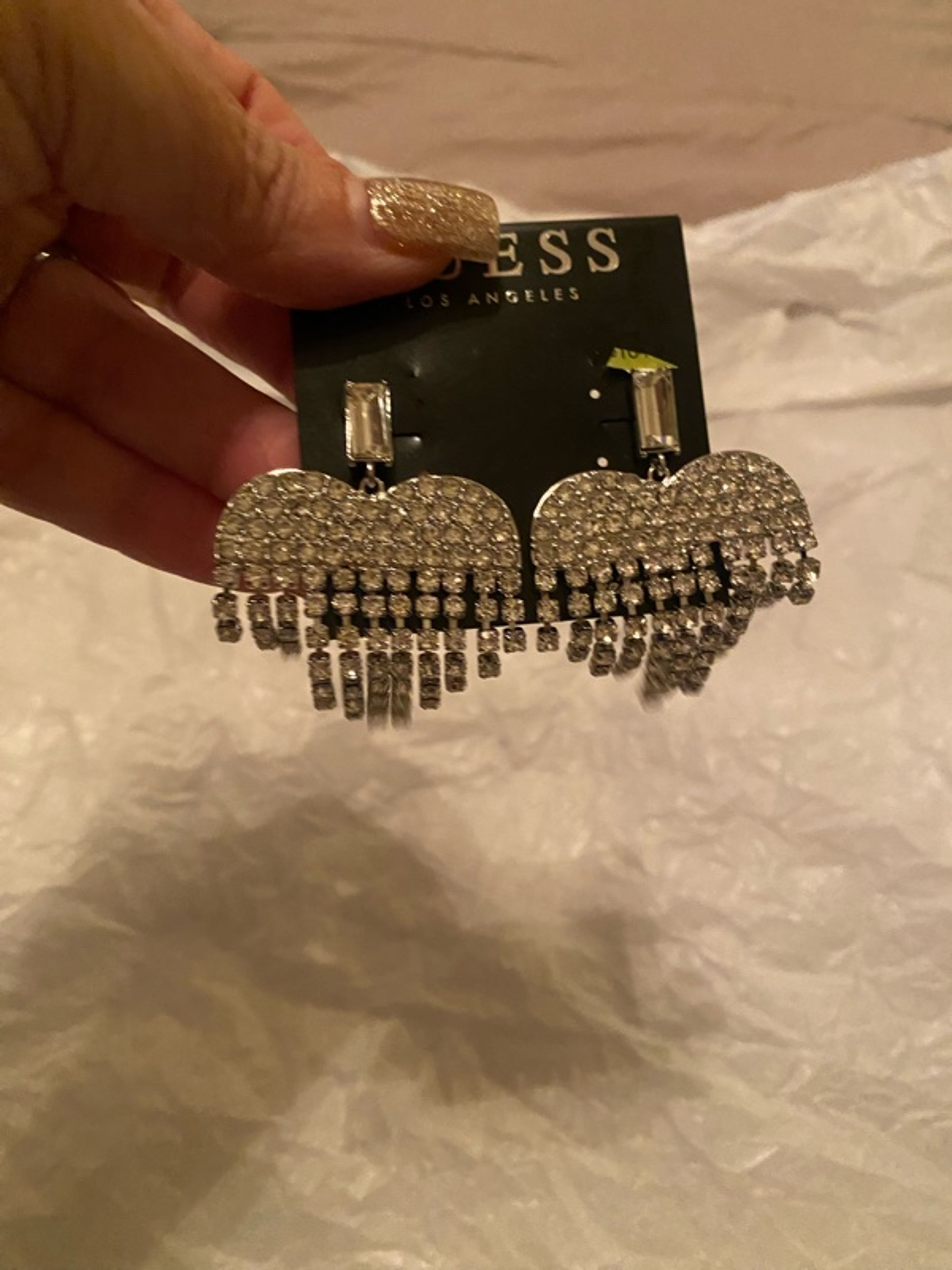 Guess Crystal Drop Earrings
