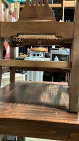 Hepplewhite Style Shield Back Armchair with Cane Seat - Image 3