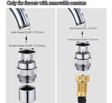 Faucet Adapter with Aerator, Sink Faucet to Garden Hose Adapter Kitchen/Bathroom - Image 4