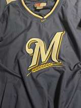 Nike Milwaukee Brewers MLB Authentic Collection Pullover Windshirt - Image 7