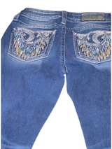 Miss Me Dream Catcher Pocket Embellished Jeans Size 28 - Image 5