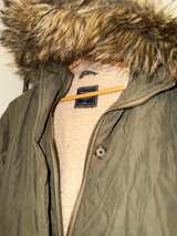 Abercrombie Fitch Sherpa Lined Military Parka Large - Image 7