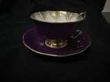 Royal Albert Provincial Flowers Purple Violet Teacup and Saucer - Image 2