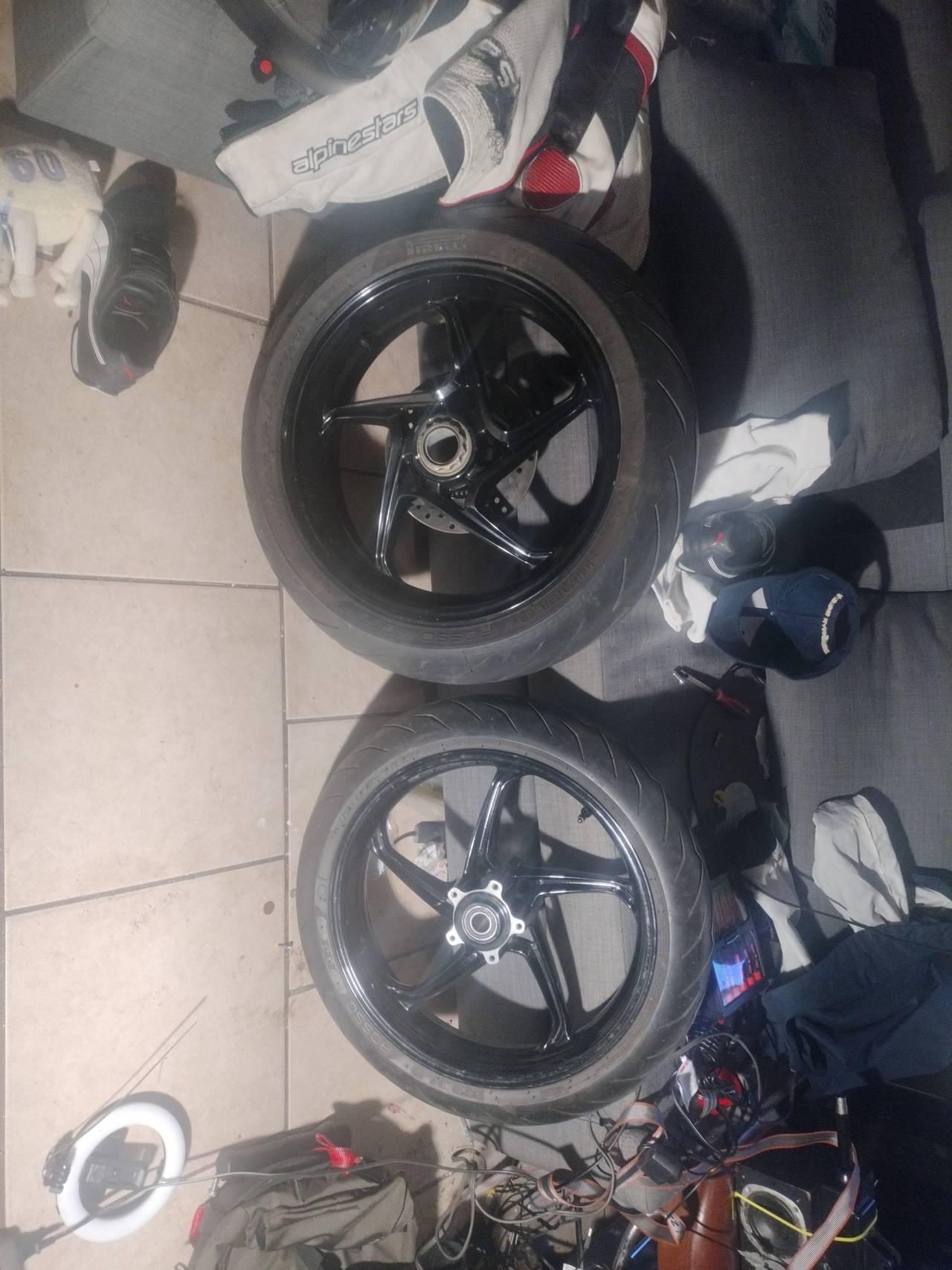 Ducati 848 Enkei/Marchesini 5-Spoke Wheels