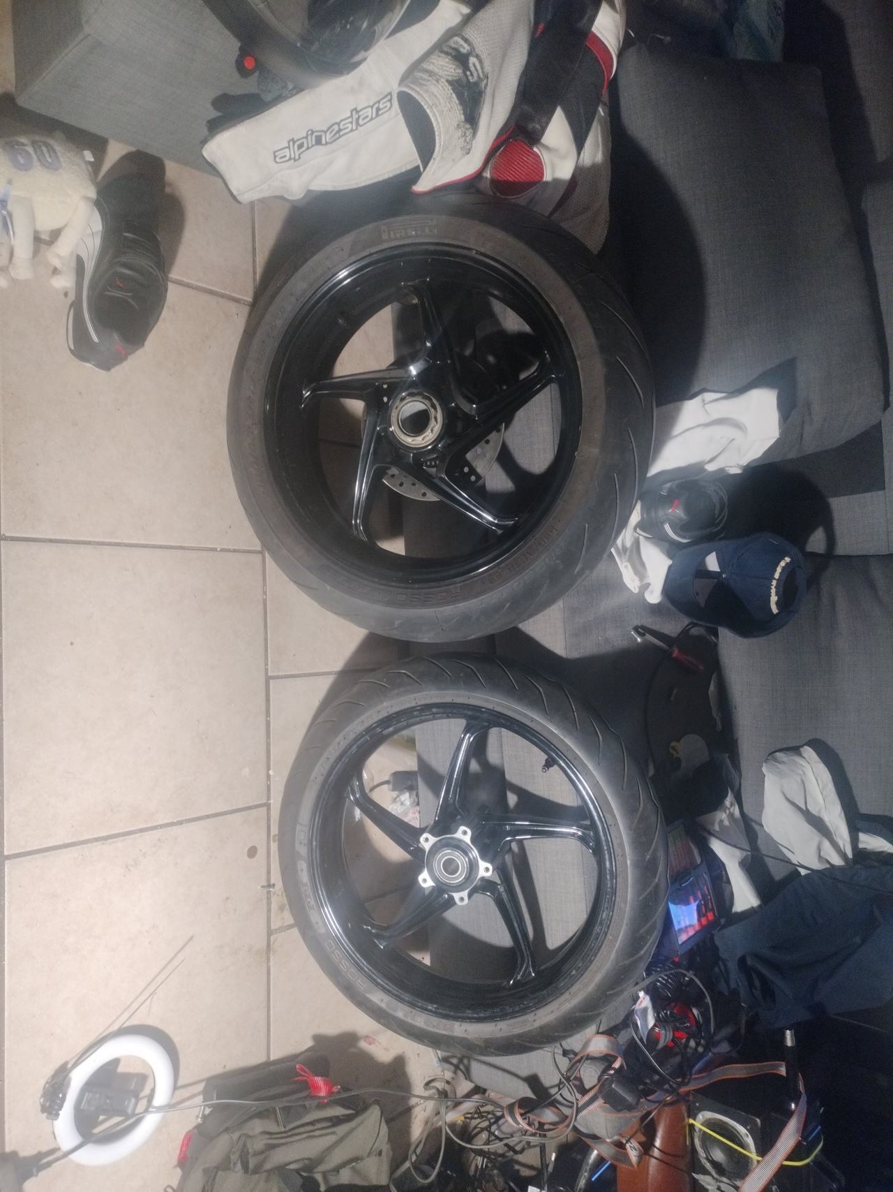 Ducati 848 Enkei/Marchesini 5-Spoke Wheels