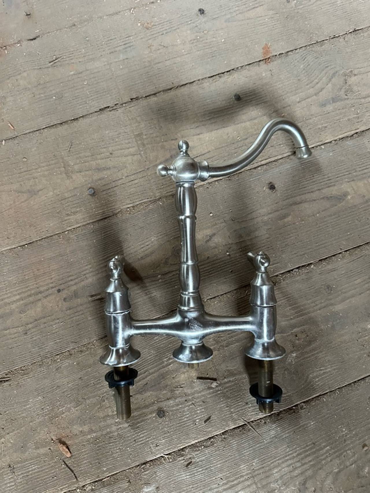 Newport Brass Fairfield Bridge Kitchen Faucet Polished Nickel