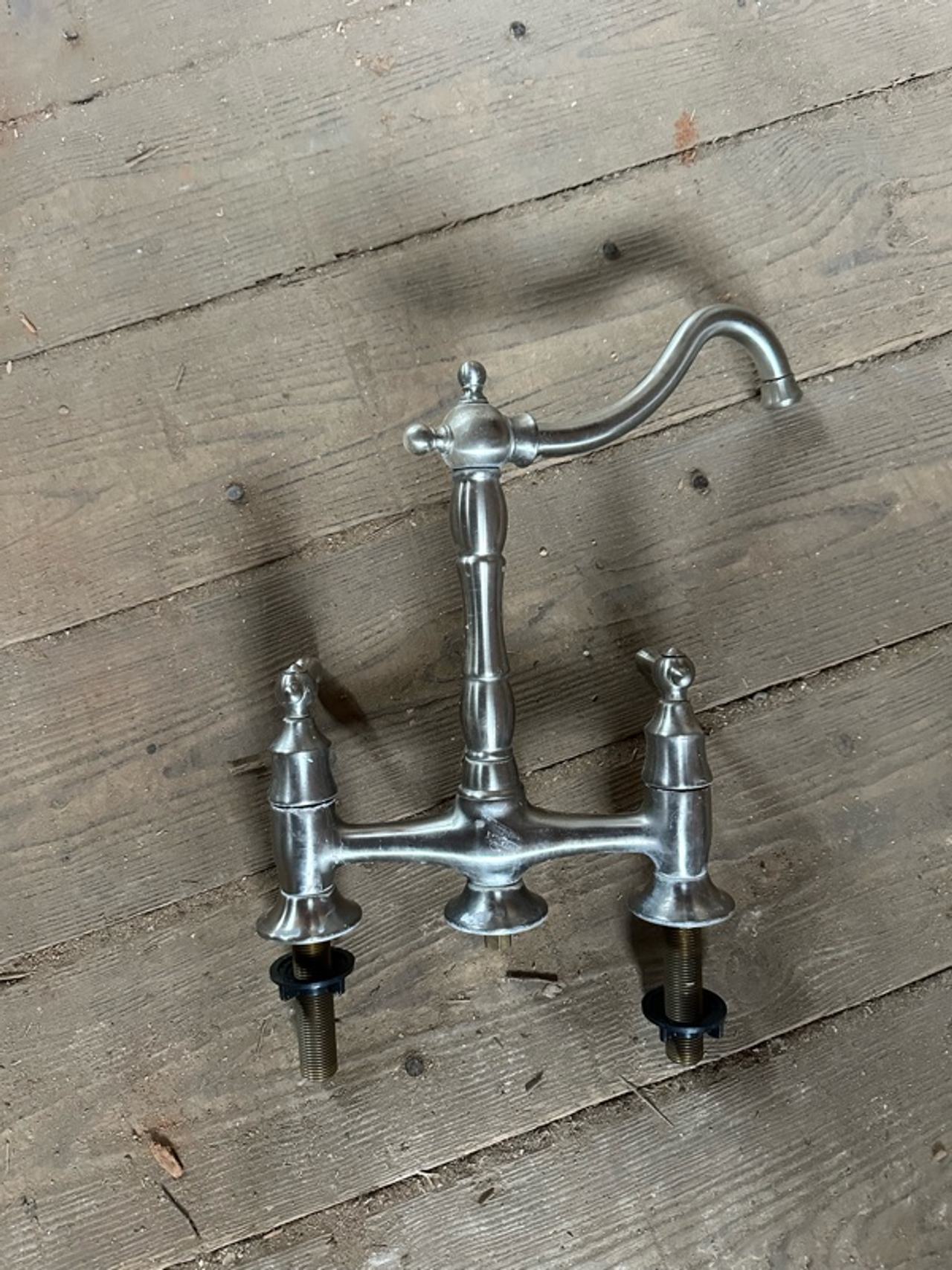 Newport Brass Fairfield Bridge Kitchen Faucet Polished Nickel