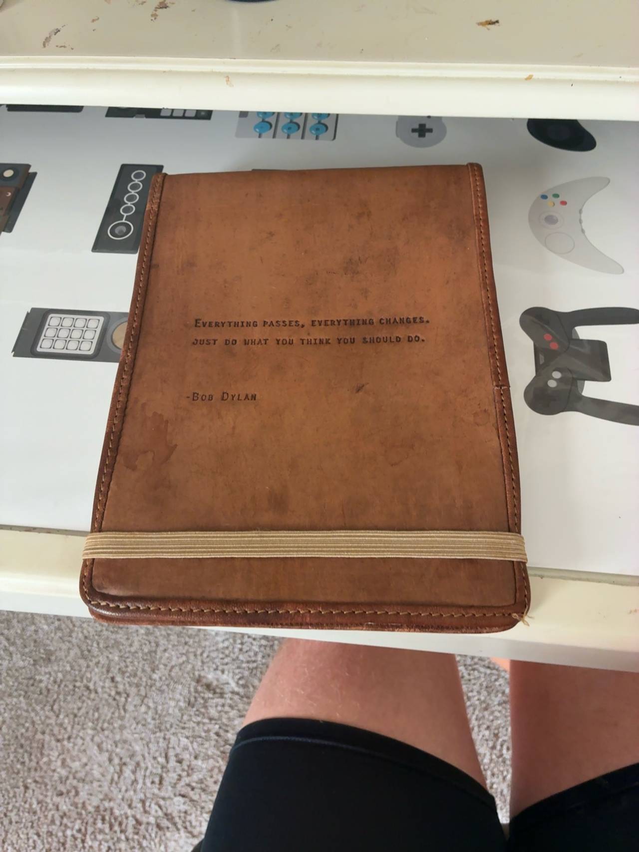 Sugarboo & Co Large Leather Journal Natural Leather 7" x 9.75"