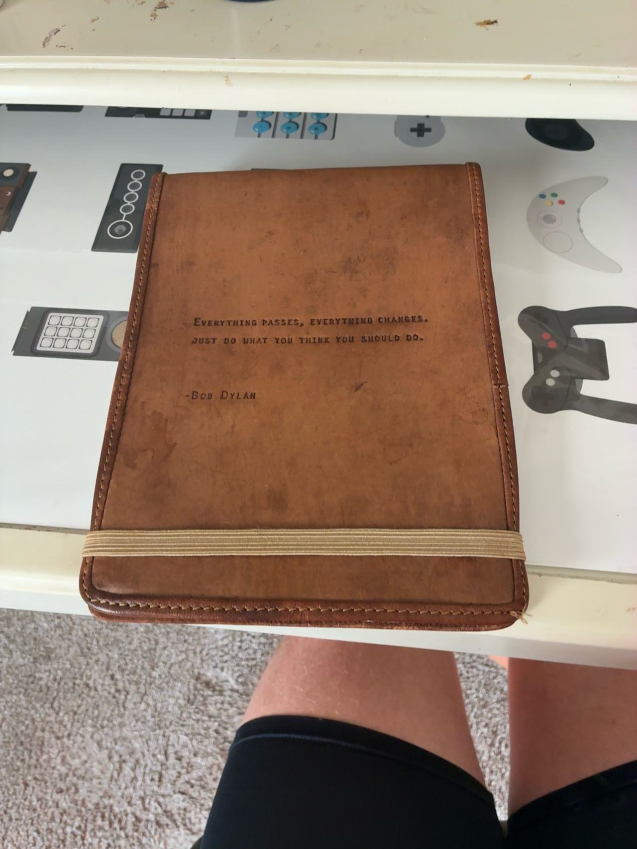 Sugarboo & Co Large Leather Journal Natural Leather 7" x 9.75"