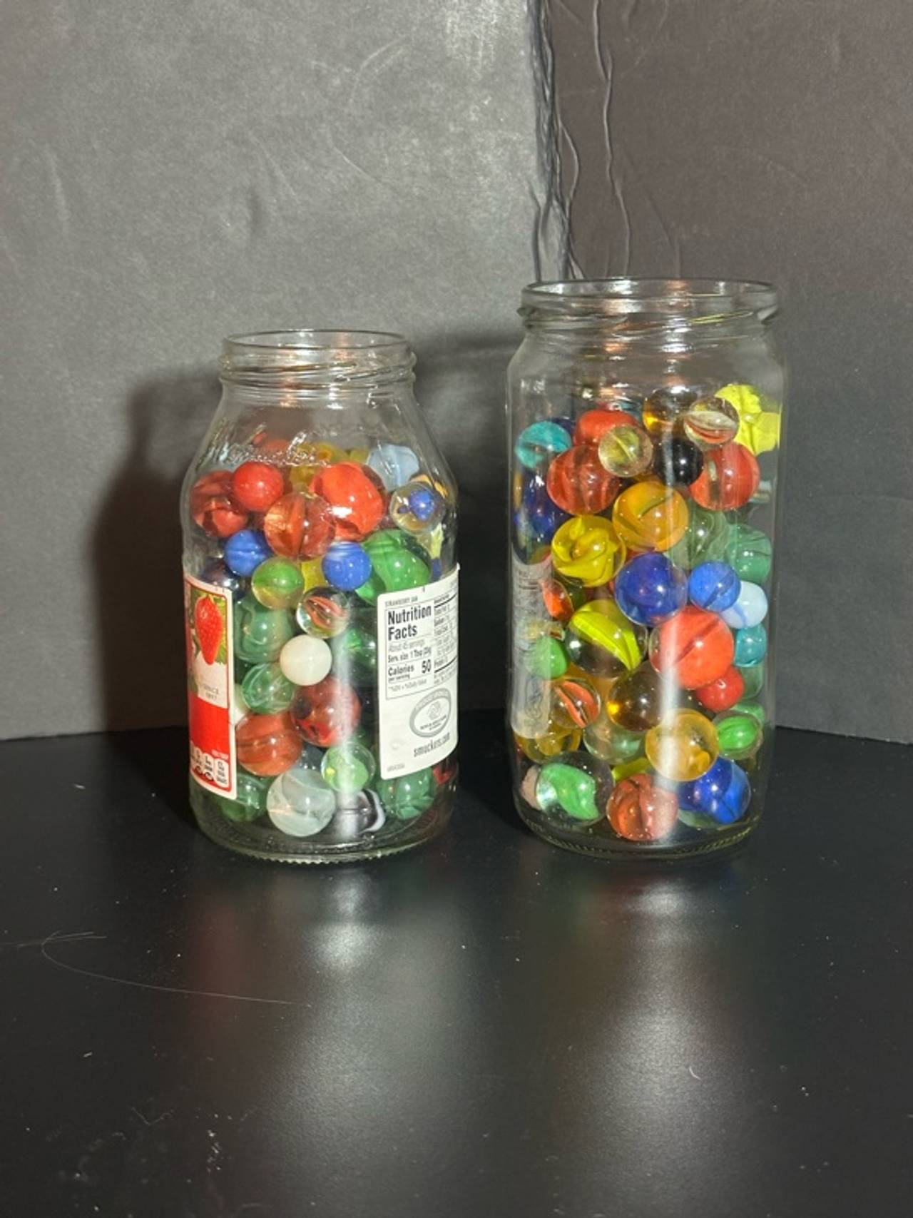 Vintage Ball Mason Jar with Glass Marbles
