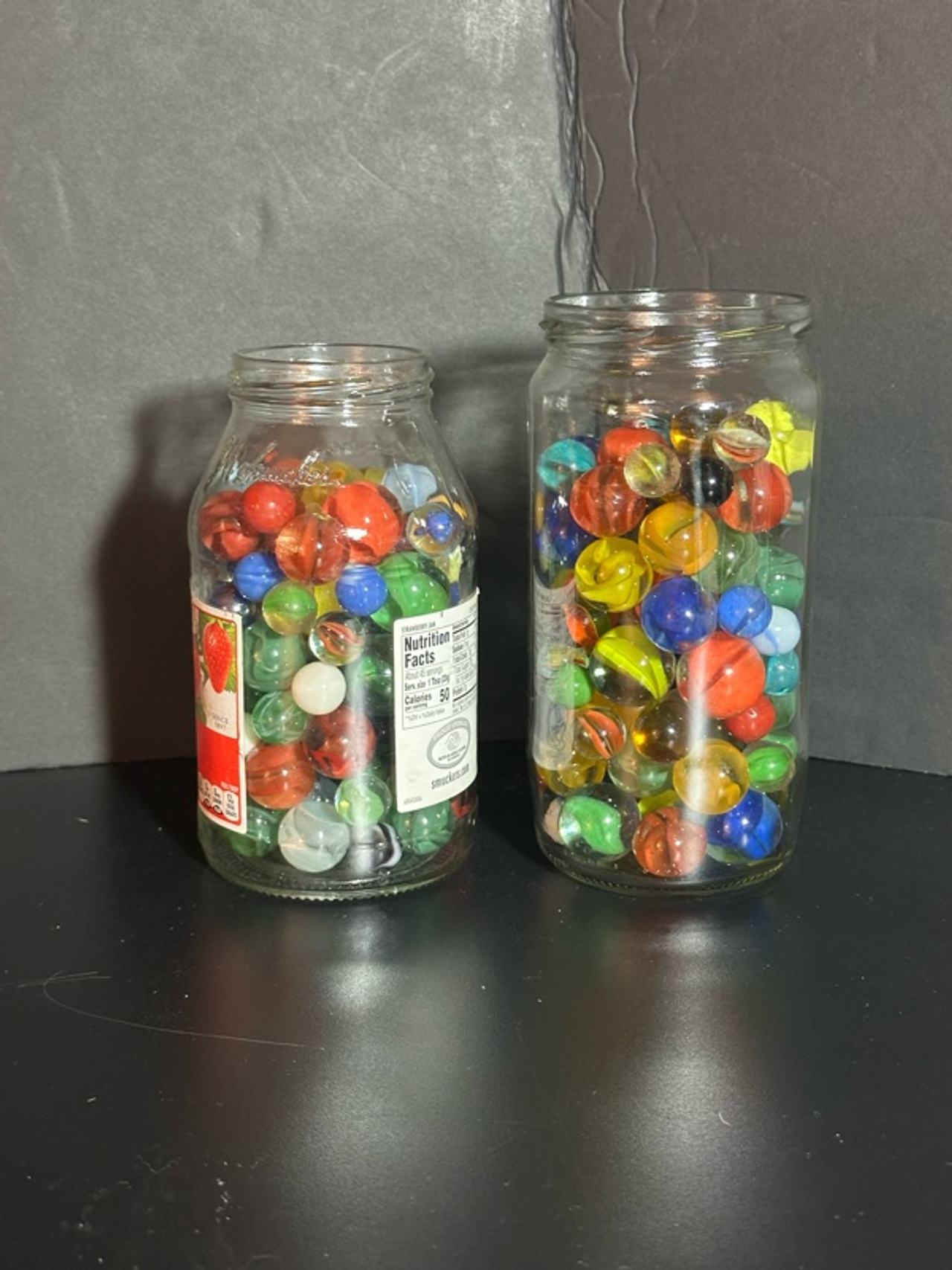 Vintage Ball Mason Jar with Glass Marbles