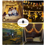 JMEXSUSS 100 LED Connectable Globe String Lights Indoor Bedroom, No Remote - Image 5