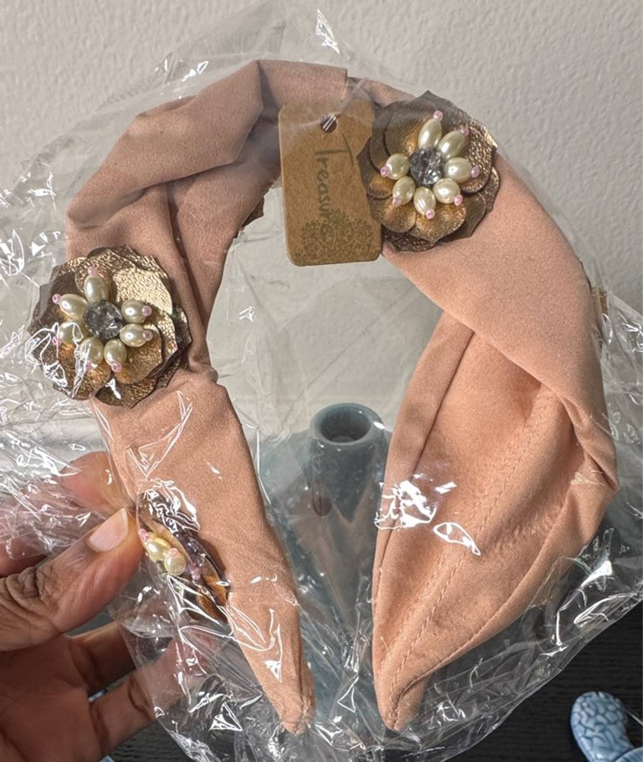 Treasure Floral Embellished Knotted Headband