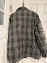 Billabong Men's Plaid Hooded Jacket Black Gray XL - Image 6