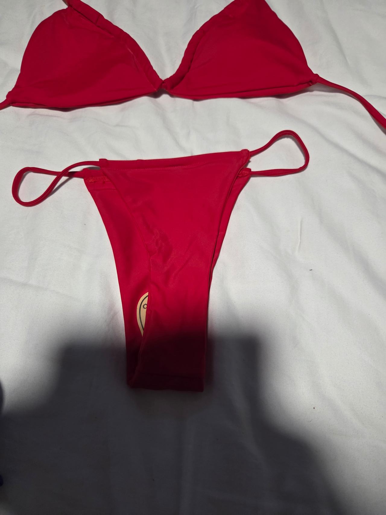 Red Triangle Bikini Set
