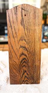 Vintage Oak Wall Mount Mail and Recipe Holder - Image 4