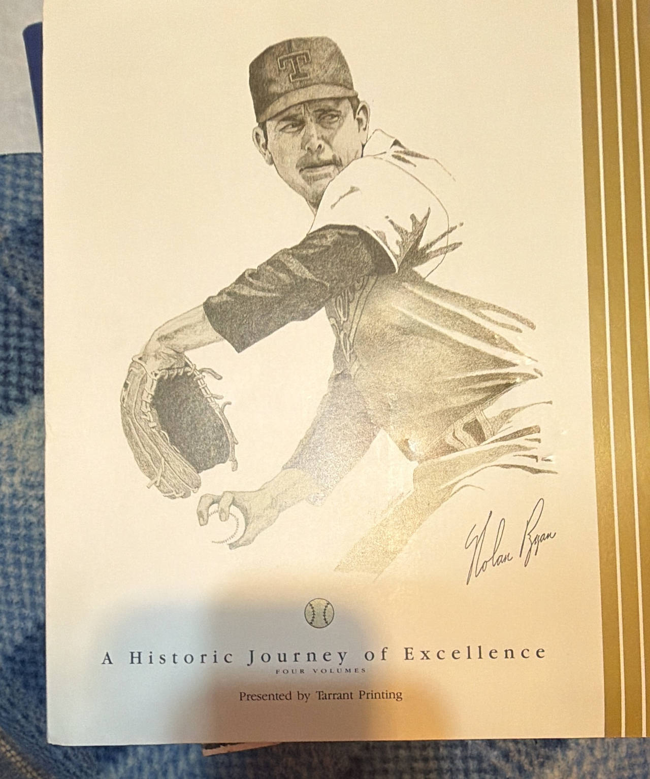 Nolan Ryan: A Historic Journey of Excellence Four Volumes Booklet
