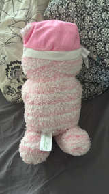 Dan Dee Collectors Choice Pink Striped Praying Bear Plush - Image 2