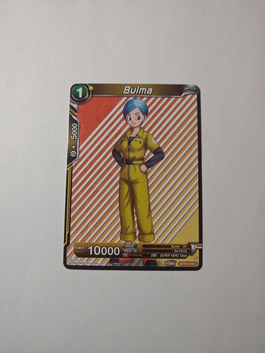 Dragon Ball Super Card Game Bulma BT18-118 C Dawn of the Z-Legends