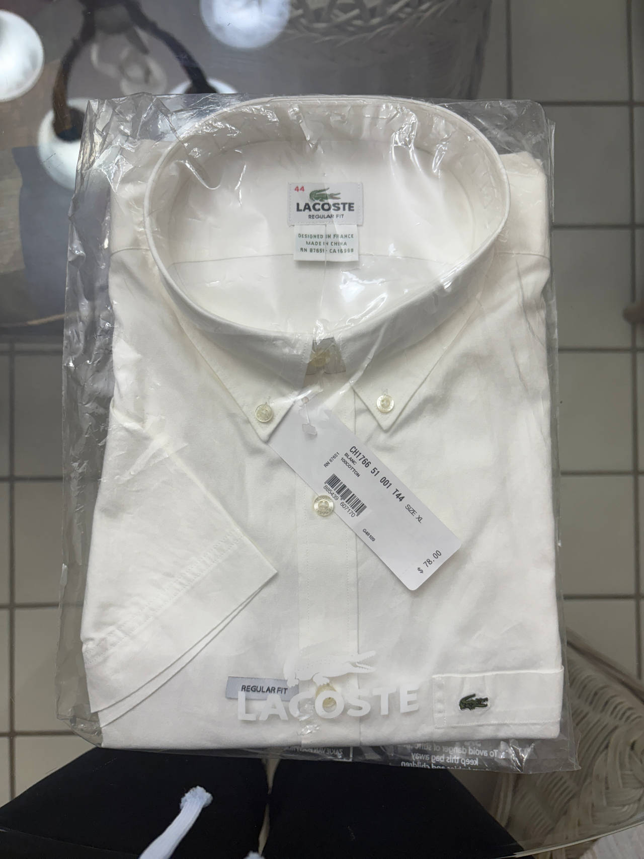 Lacoste Regular Fit Button-Down Shirt XL
