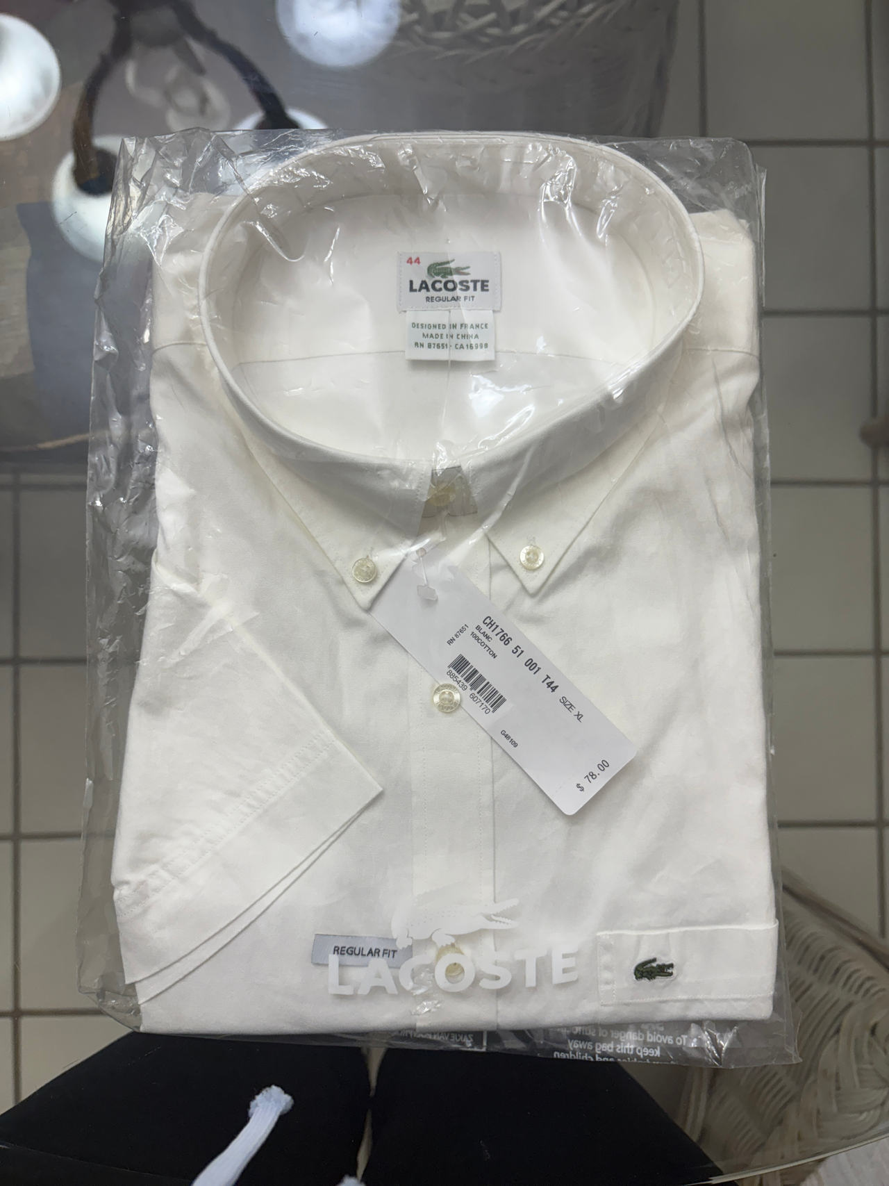 Lacoste Regular Fit Button-Down Shirt XL