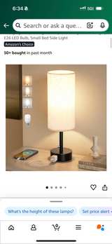 Touch Control Table Lamp with USB Ports-Set of 2 - Image 2