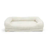 EveryYay Rectangular Cream Fleece Orthopedic Dog Bed - Image 1