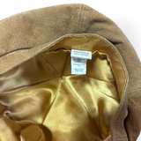 Suede Newsboy Cap with Ring Detail - Image 3