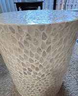 West Elm Capiz Drum Side Table - Image 1