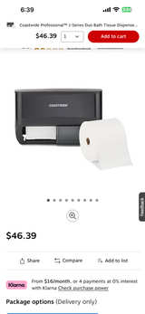 Coastwide Professional J-Series Duo Bath Tissue Dispenser - Image 1