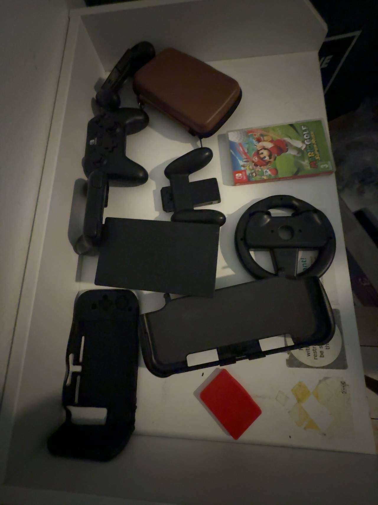 Nintendo Switch accessories with one game 
