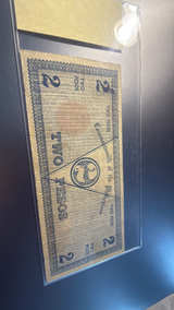 Philippines 2 Peso 1942 Negros Occidental Emergency Note - Image 2