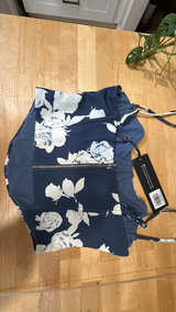 NWT White Fox In the Morning Bustier Top Navy Rose  S - Image 4