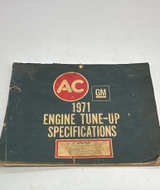 1971 AC GM Engine Tune-Up Specifications Manual - Image 1