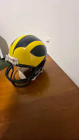 Mini Riddell Michigan Wolverines Football Helmet - Image 3