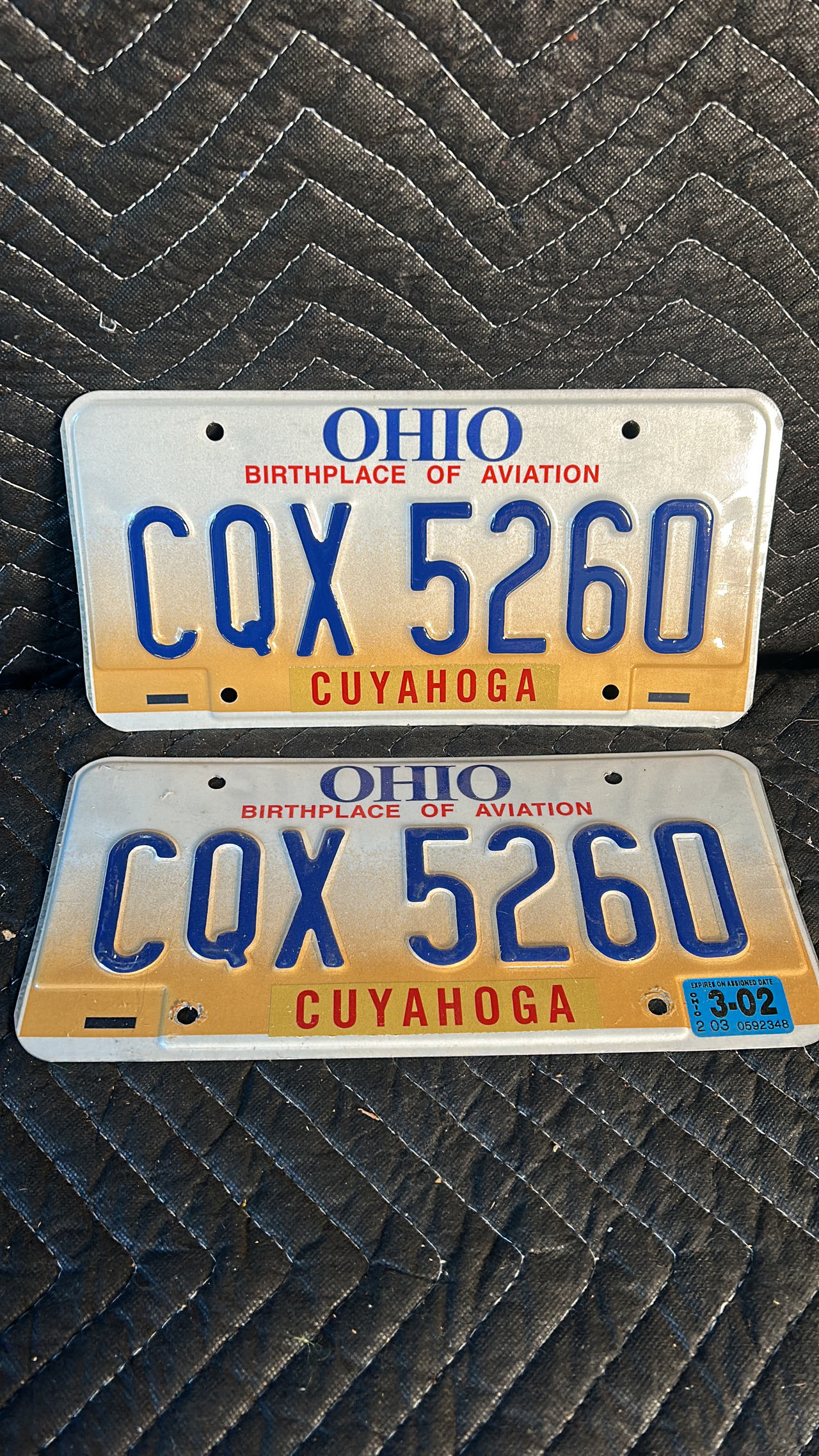 Ohio License Plate 1996-2003 Issue