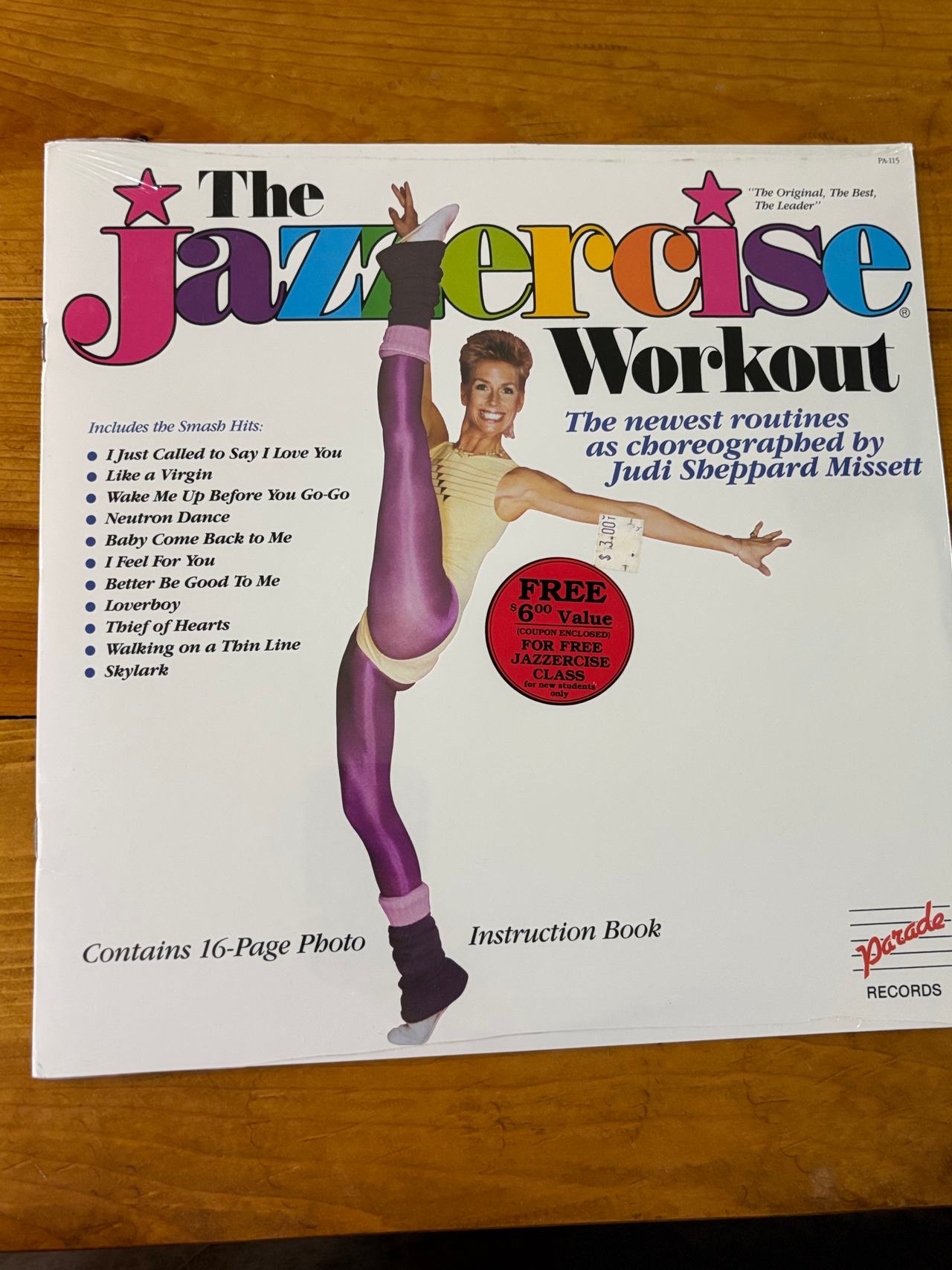 The Jazzercise Workout Vinyl LP (1984) New in Sealed Plastic