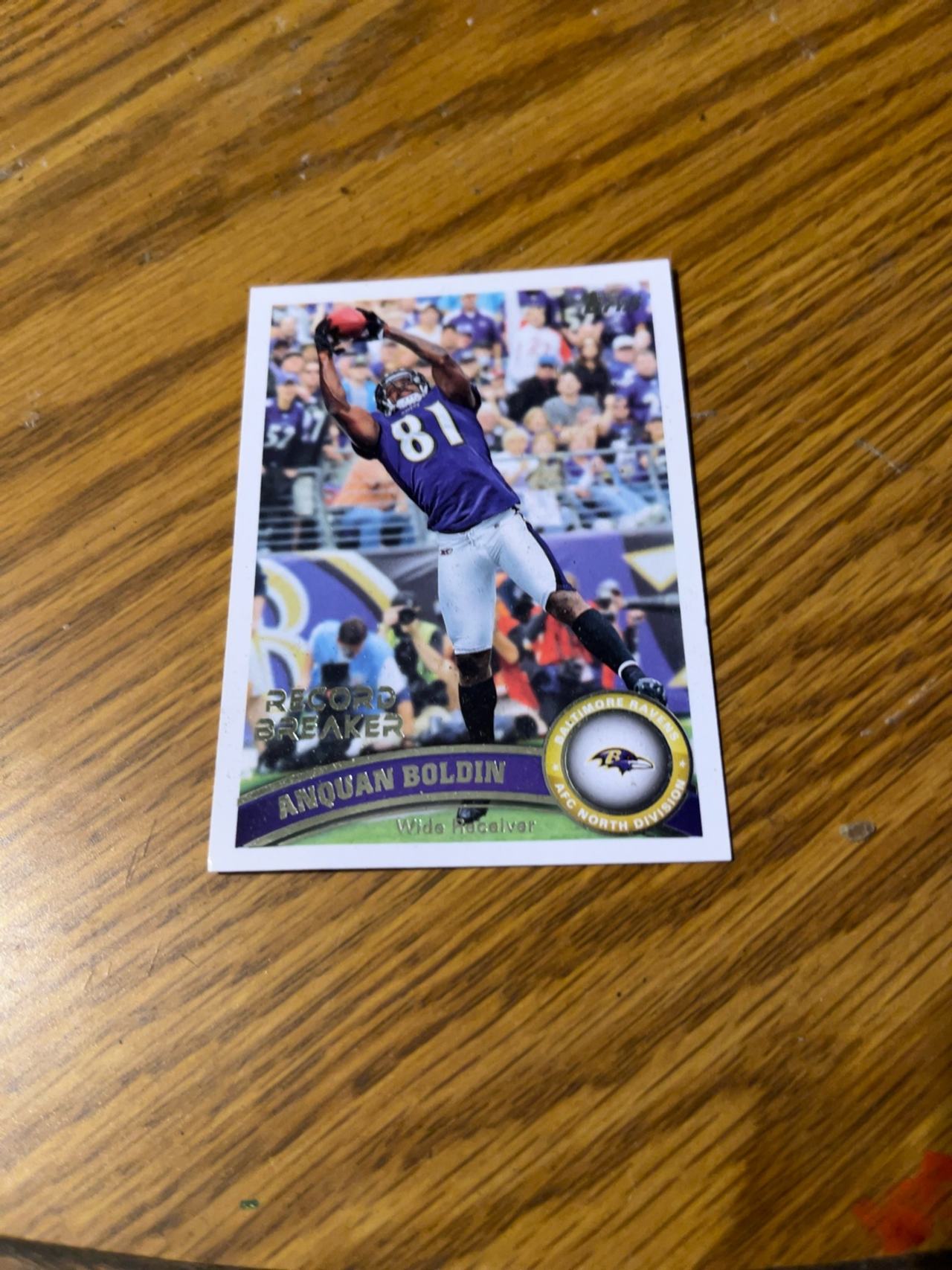 Topps 2011 Football #217 Anquan Boldin Red Card