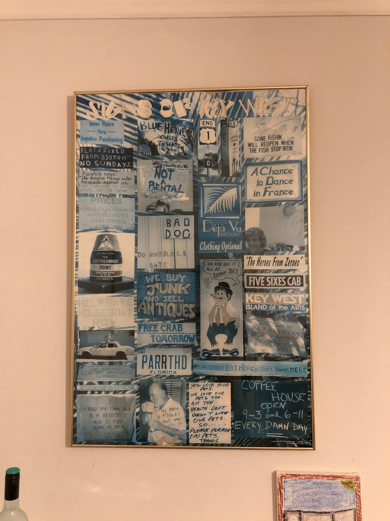 Key West Signs Collage Poster